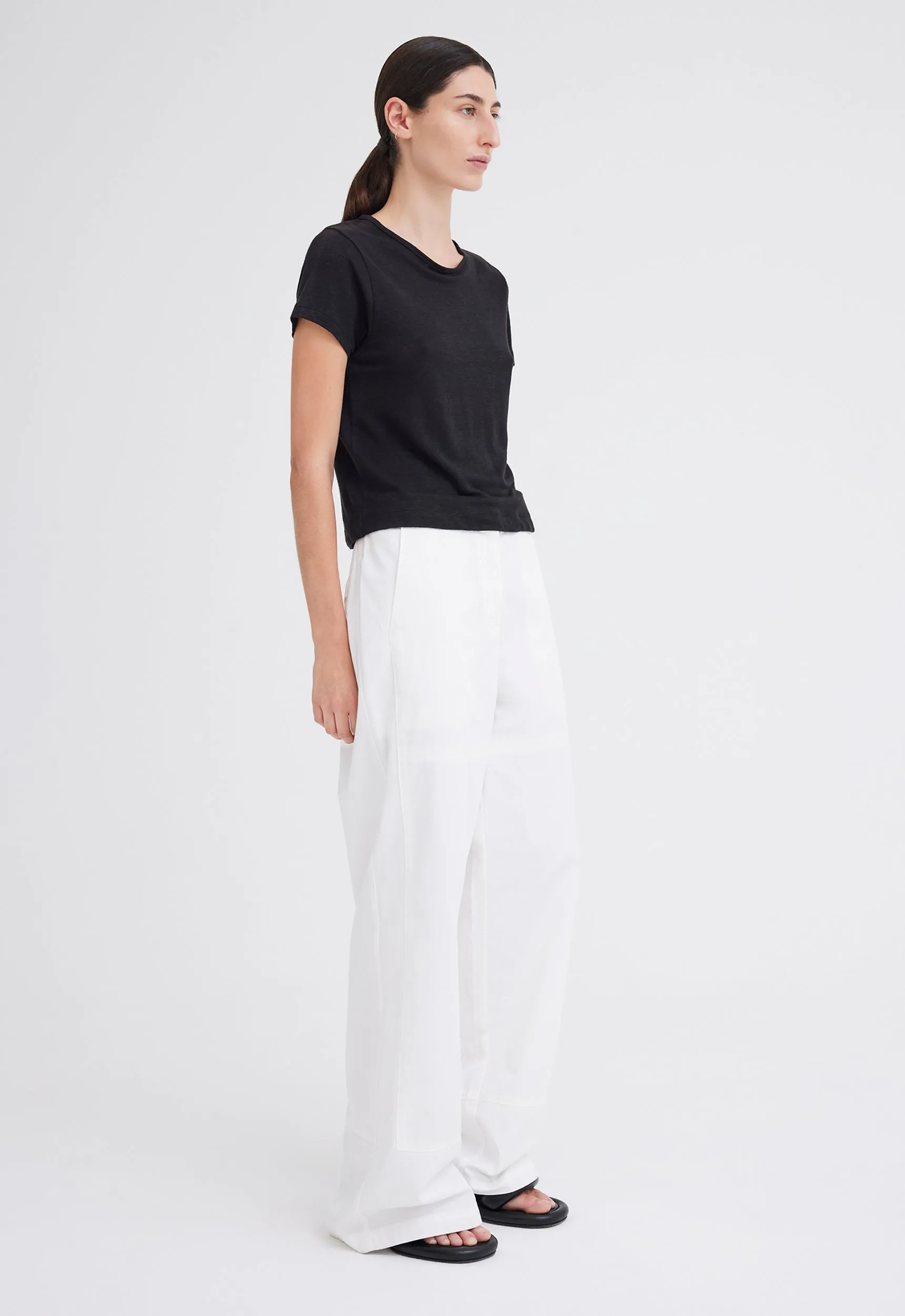 Cult Linen Tee - Black