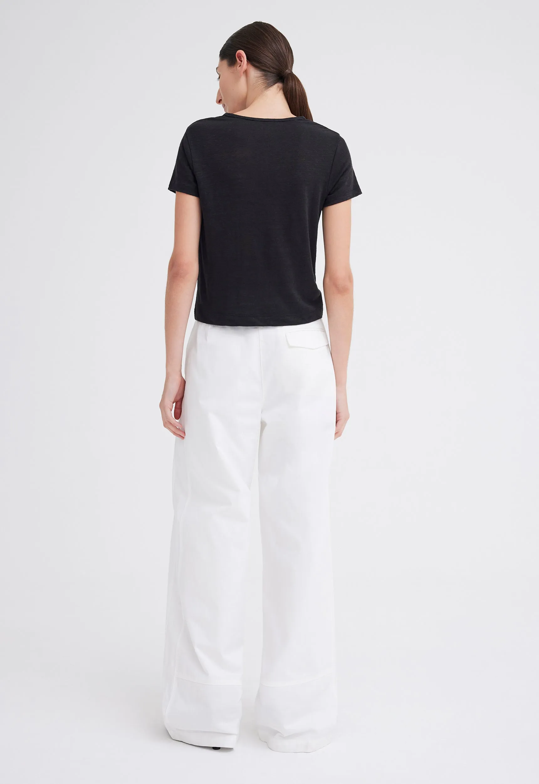 Cult Linen Tee - Black