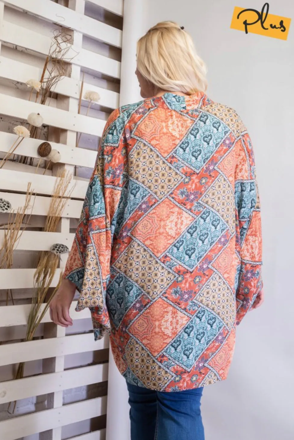 Curvy Patchwork Kimono