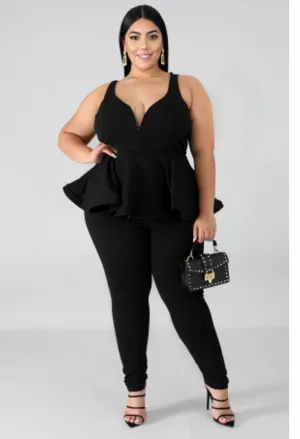 Curvy Ruffle Romper