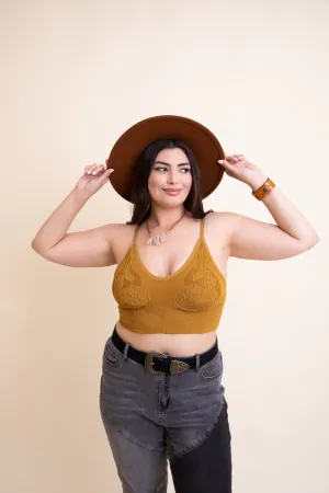 Curvy Seamless Padded Textured Brami Plus - 3 colors