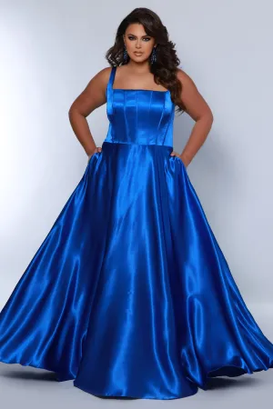 Curvy Square Neck Corset Ballgown