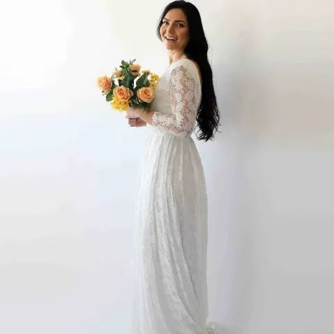 Curvy Square Neckline Dress #1271