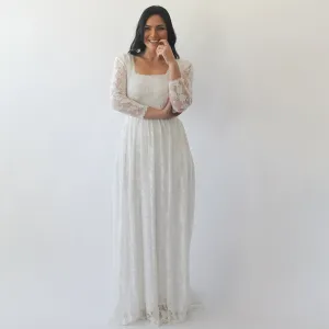 Curvy Square Neckline Dress #1271