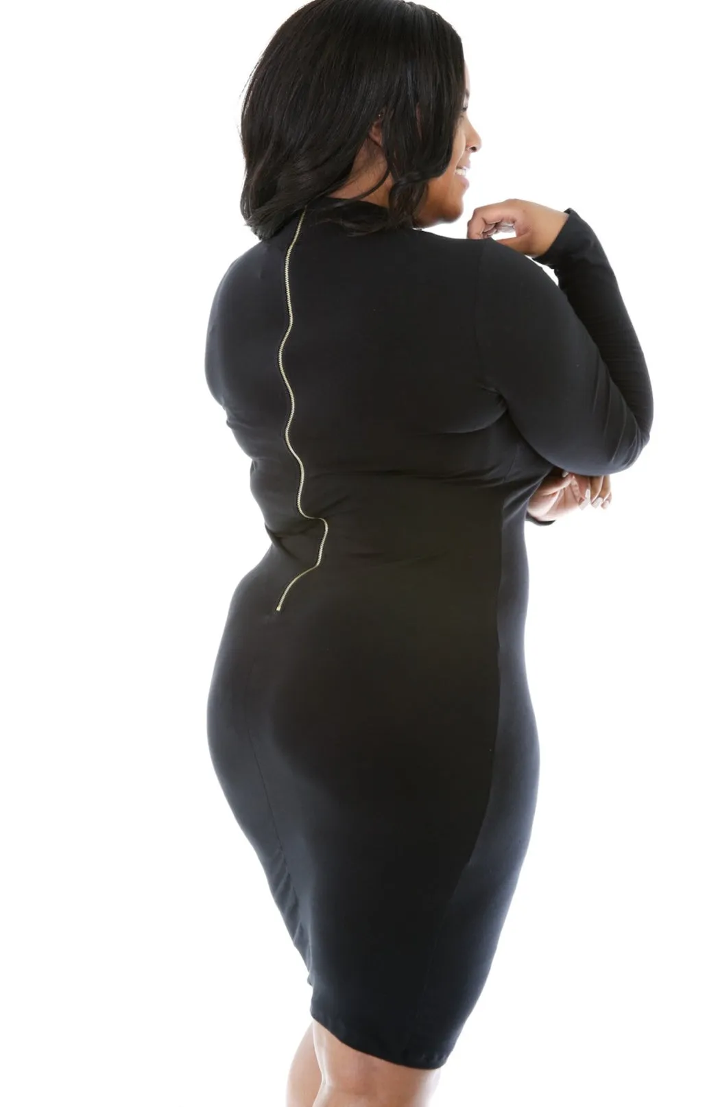 Curvy Turtle Neck Dress