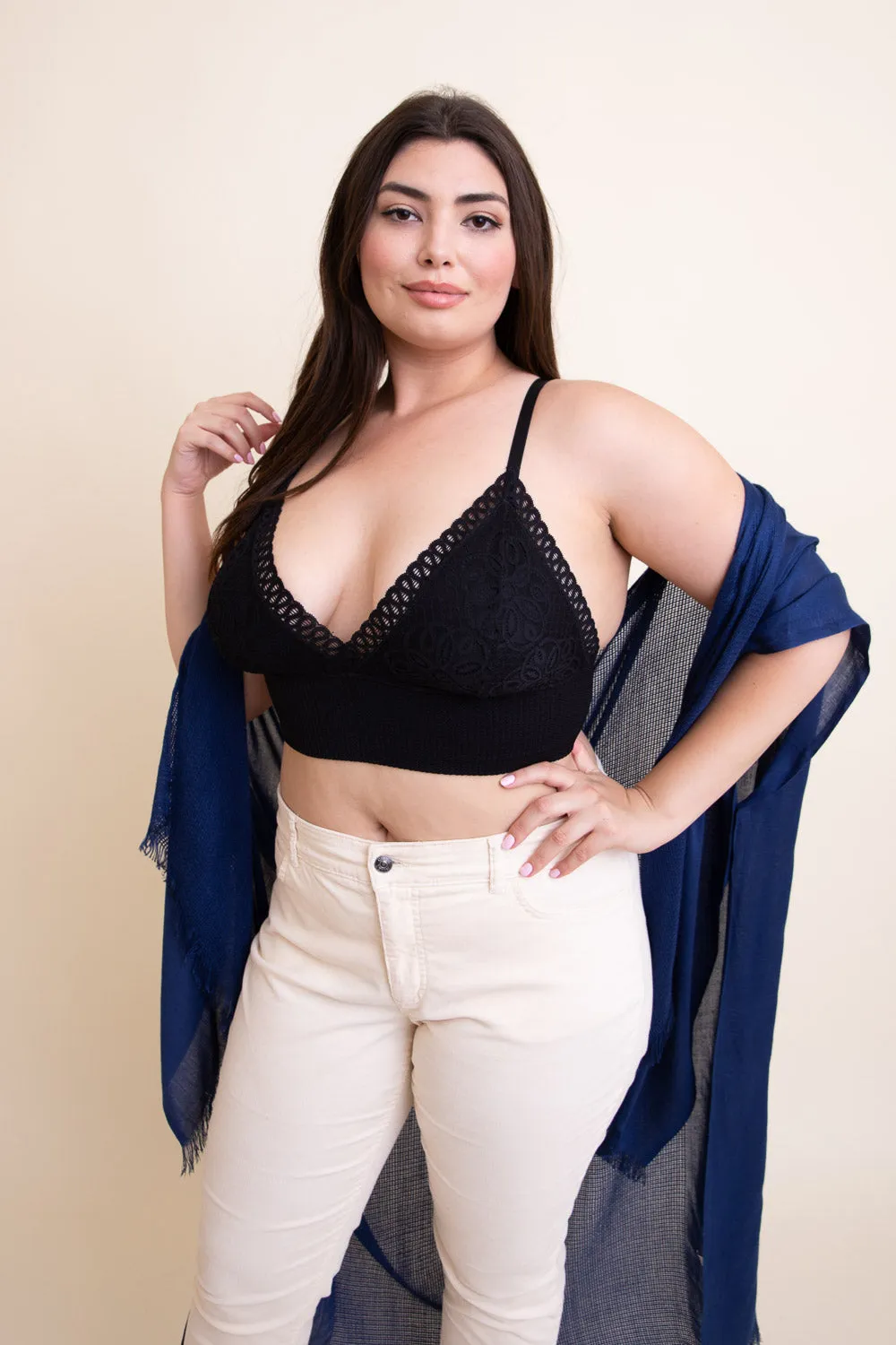 Curvy Waistband Loop Lace Brami - 6 colors