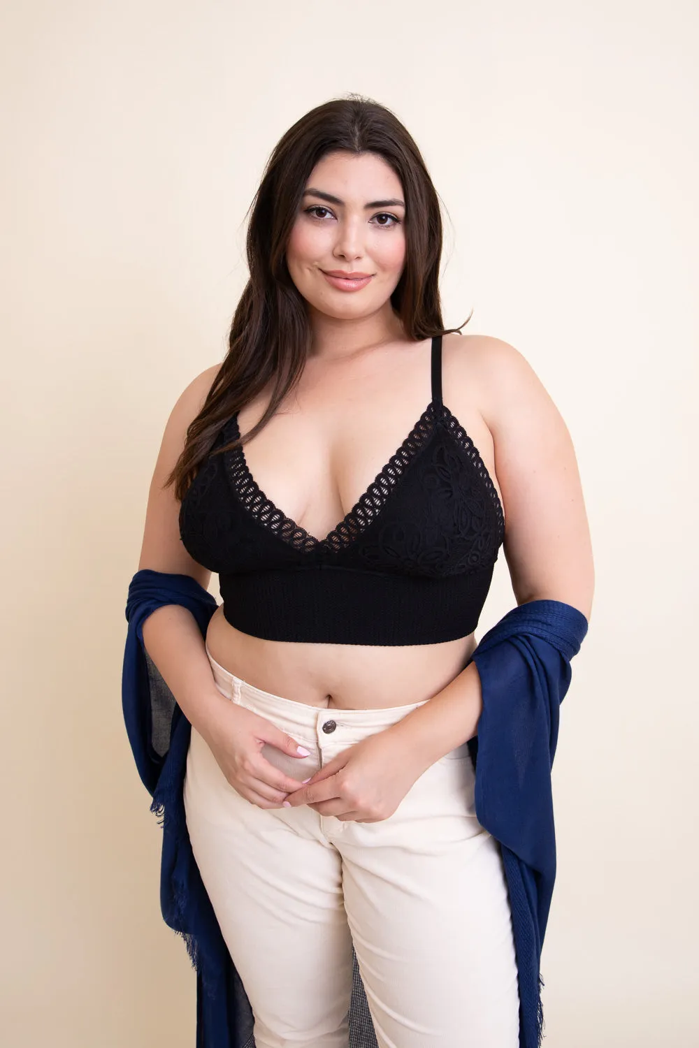 Curvy Waistband Loop Lace Brami - 6 colors