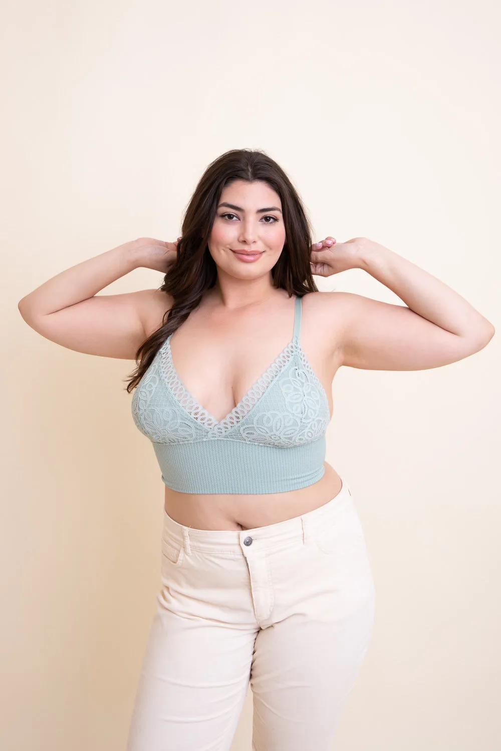 Curvy Waistband Loop Lace Brami - 6 colors