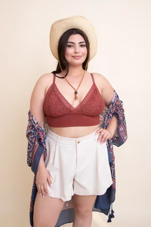 Curvy Waistband Loop Lace Brami - 6 colors