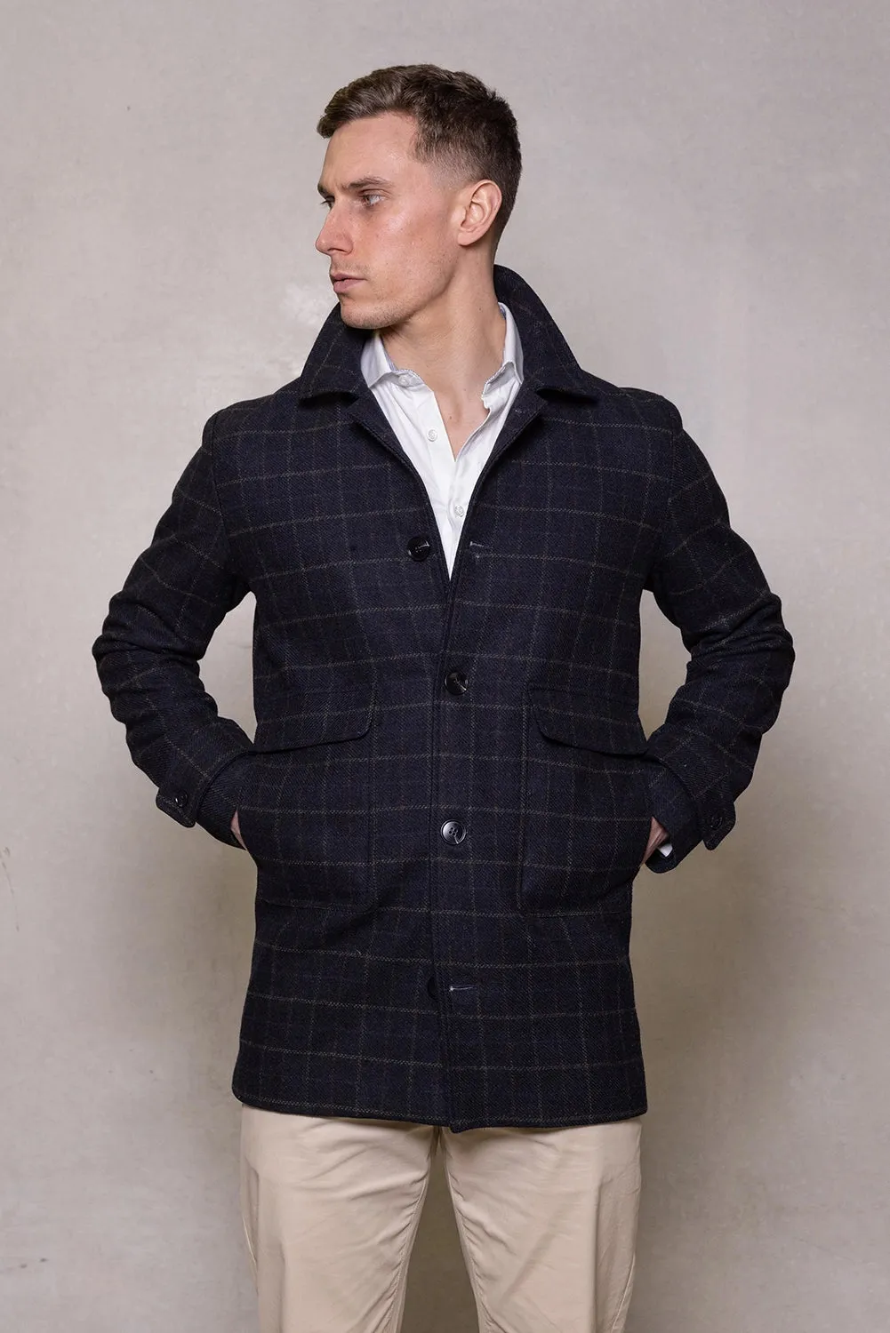 CUTLER & CO LEONARD PURE WOOL COAT CW40612