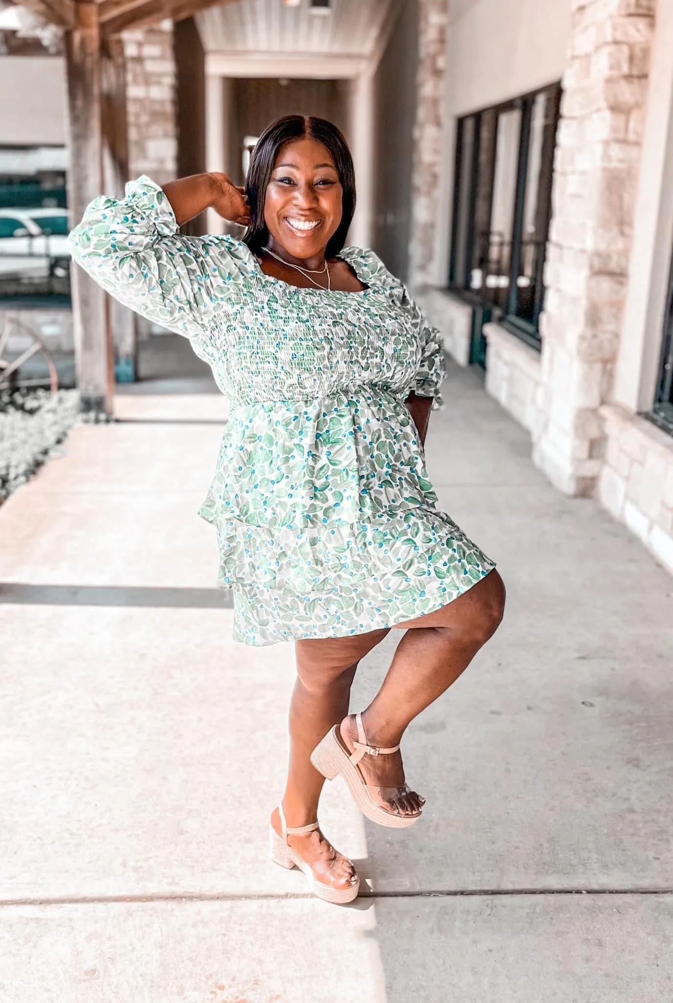 Daily Blooms Curvy Dress