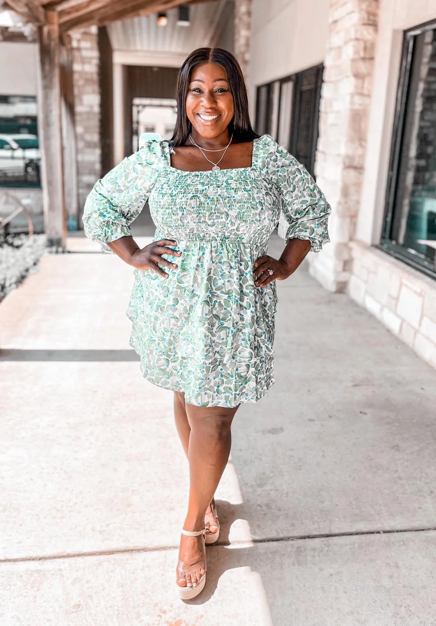 Daily Blooms Curvy Dress