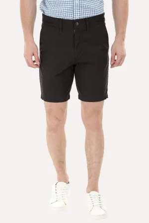 Dark Grey Twill Chino Shorts