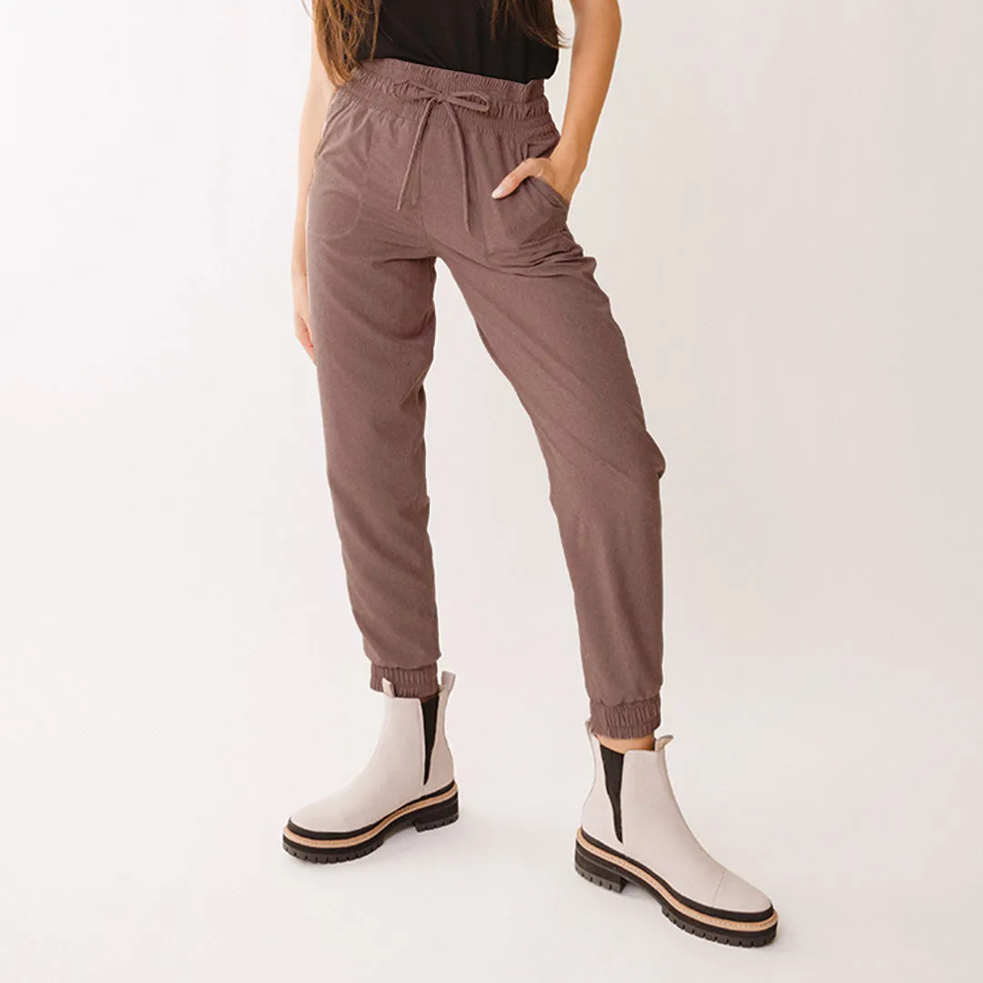 Destination Joggers, Heather Maroon