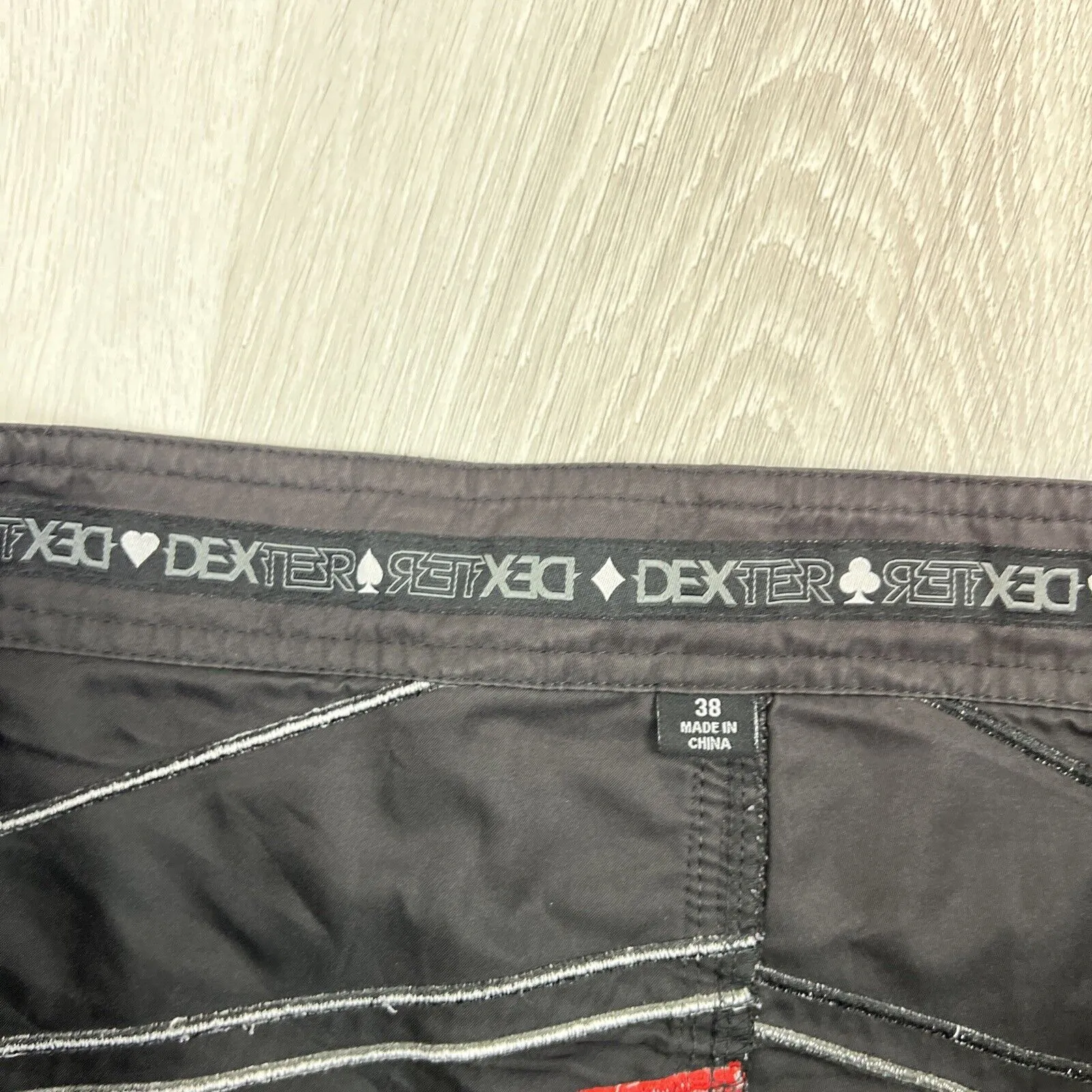 Dexter Mens 90s Long Swim Shorts Boardies Board Shorts Size 38 (Read desc)