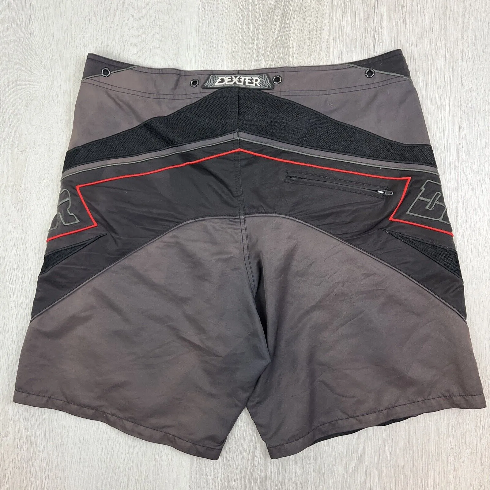 Dexter Mens 90s Long Swim Shorts Boardies Board Shorts Size 38 (Read desc)