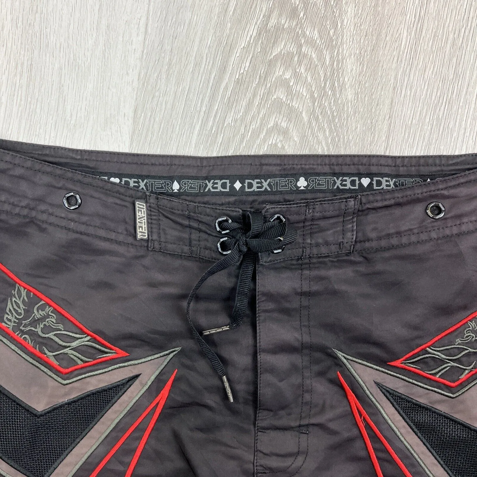 Dexter Mens 90s Long Swim Shorts Boardies Board Shorts Size 38 (Read desc)
