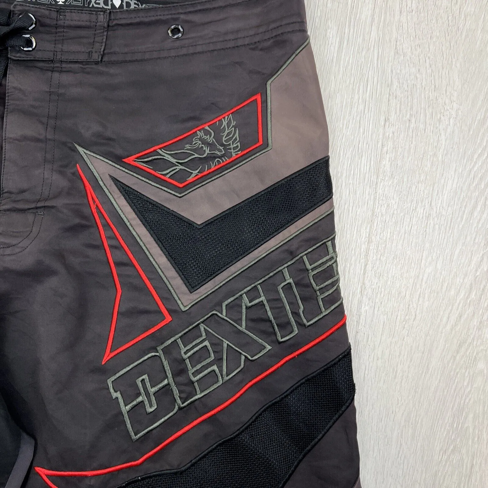 Dexter Mens 90s Long Swim Shorts Boardies Board Shorts Size 38 (Read desc)