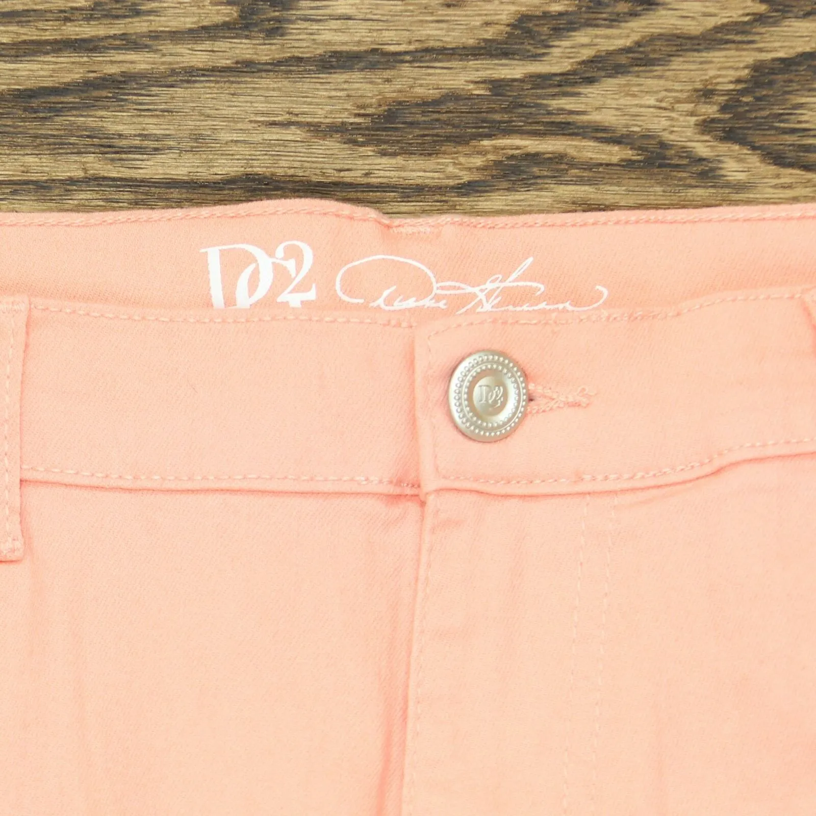 DG2 by Diane Gilman Petite Floral Fray-Hem Ankle Jeans Blush 14P
