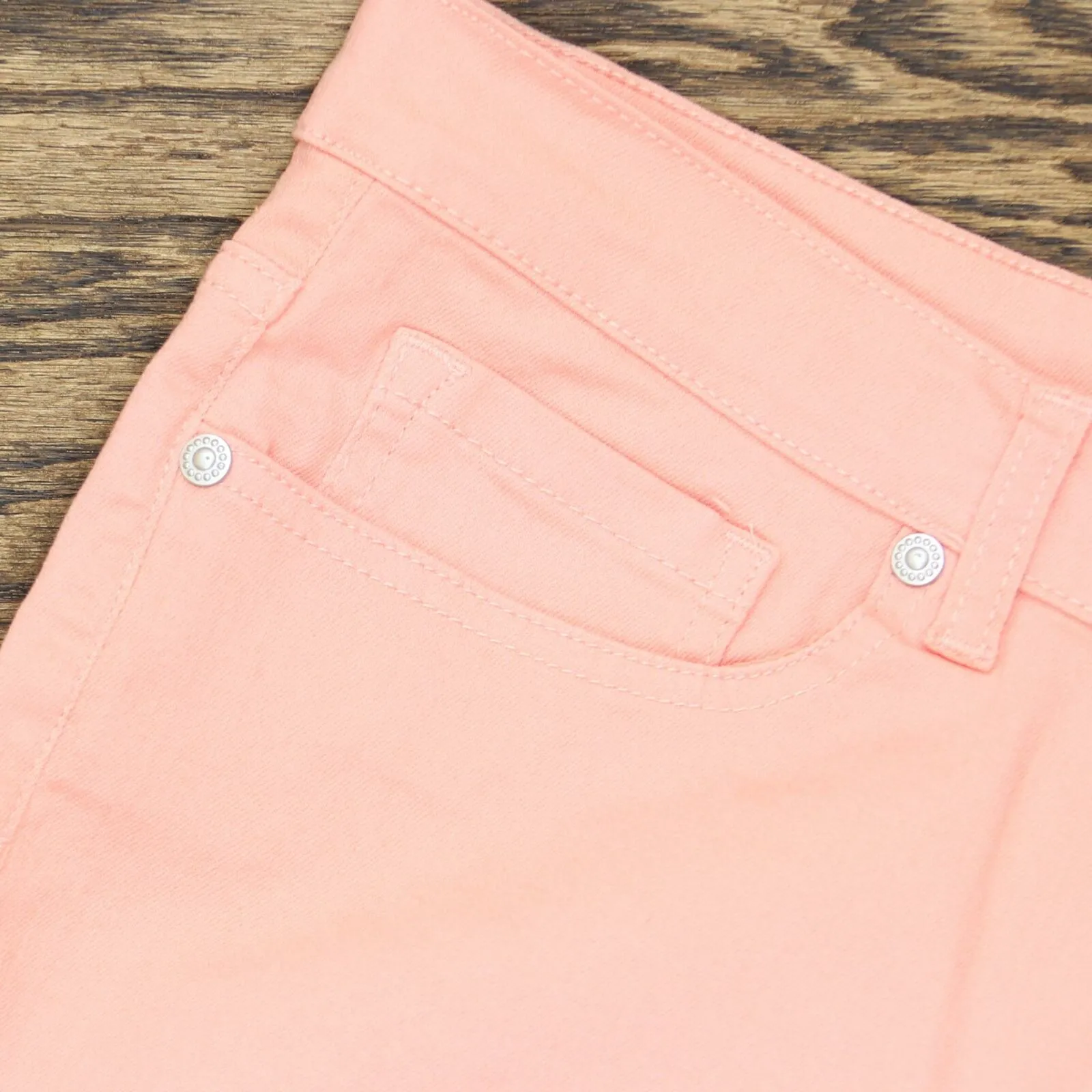 DG2 by Diane Gilman Petite Floral Fray-Hem Ankle Jeans Blush 14P