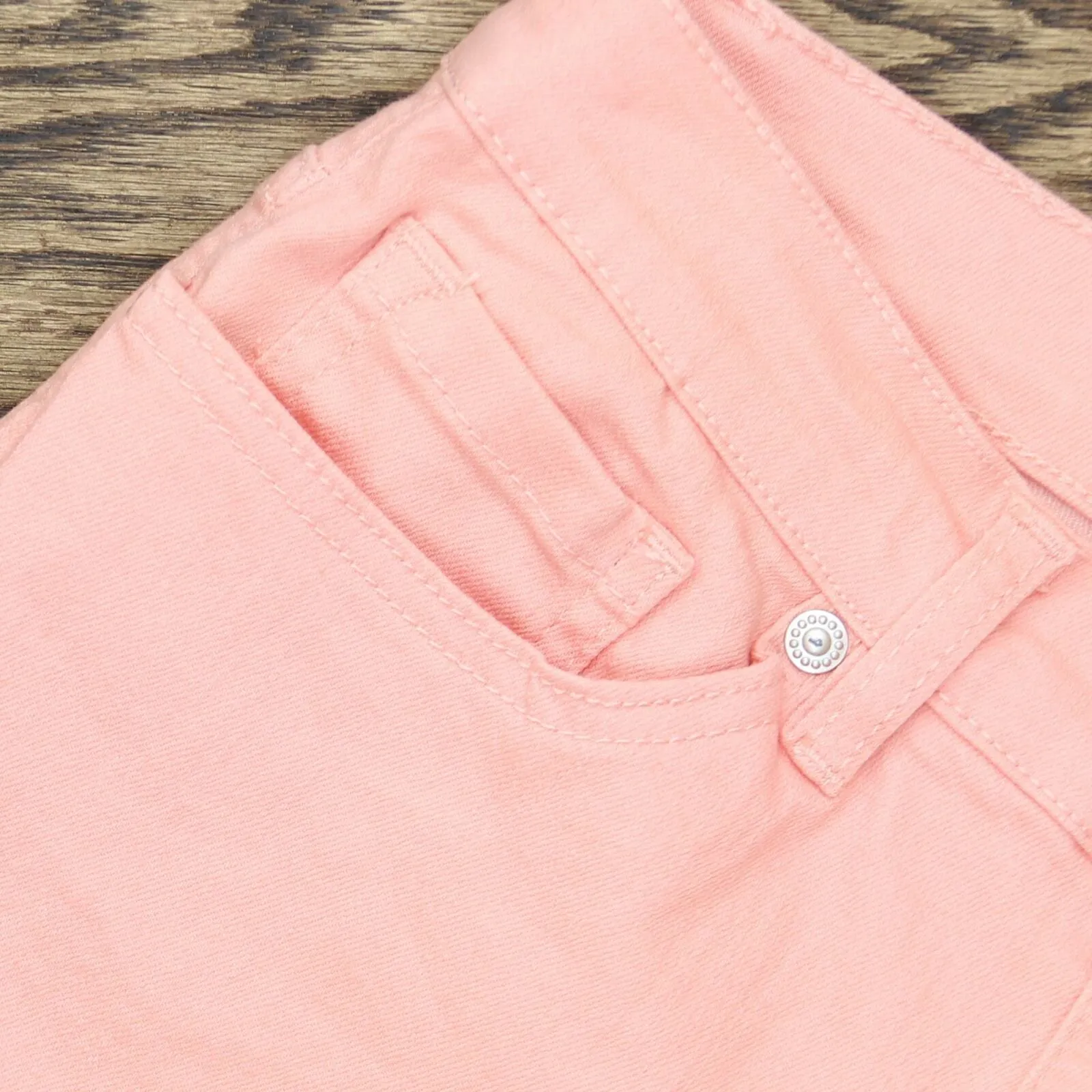 DG2 by Diane Gilman Petite Floral Fray-Hem Ankle Jeans Blush 6P