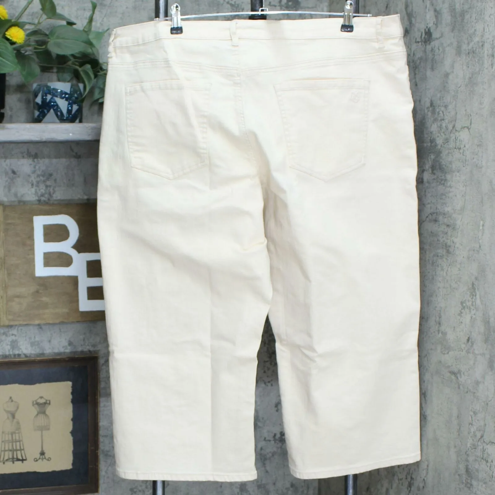 DG2 by Diane Gilman Plus Petite Applique Wide Leg Jeans