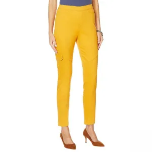 DG2 by Diane Gilman Women's Petite Stretch Twill Cargo Jeggings