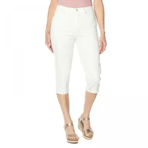 DG2 by Diane Gilman Women's Plus Size Classic Stretch Denim Pedal Pusher Jeans
