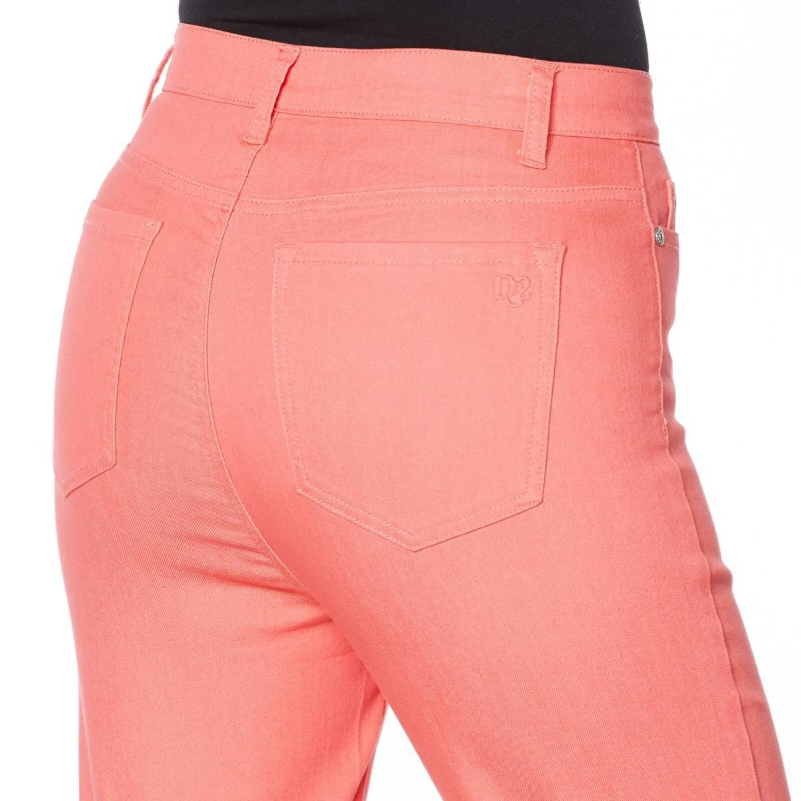 DG2 by Diane Gilman Women's Plus Size Classic Stretch Denim Pedal Pusher Jeans