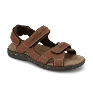 Dockers Mens Hook & Loop Sport Sandal, Rust, 11 US