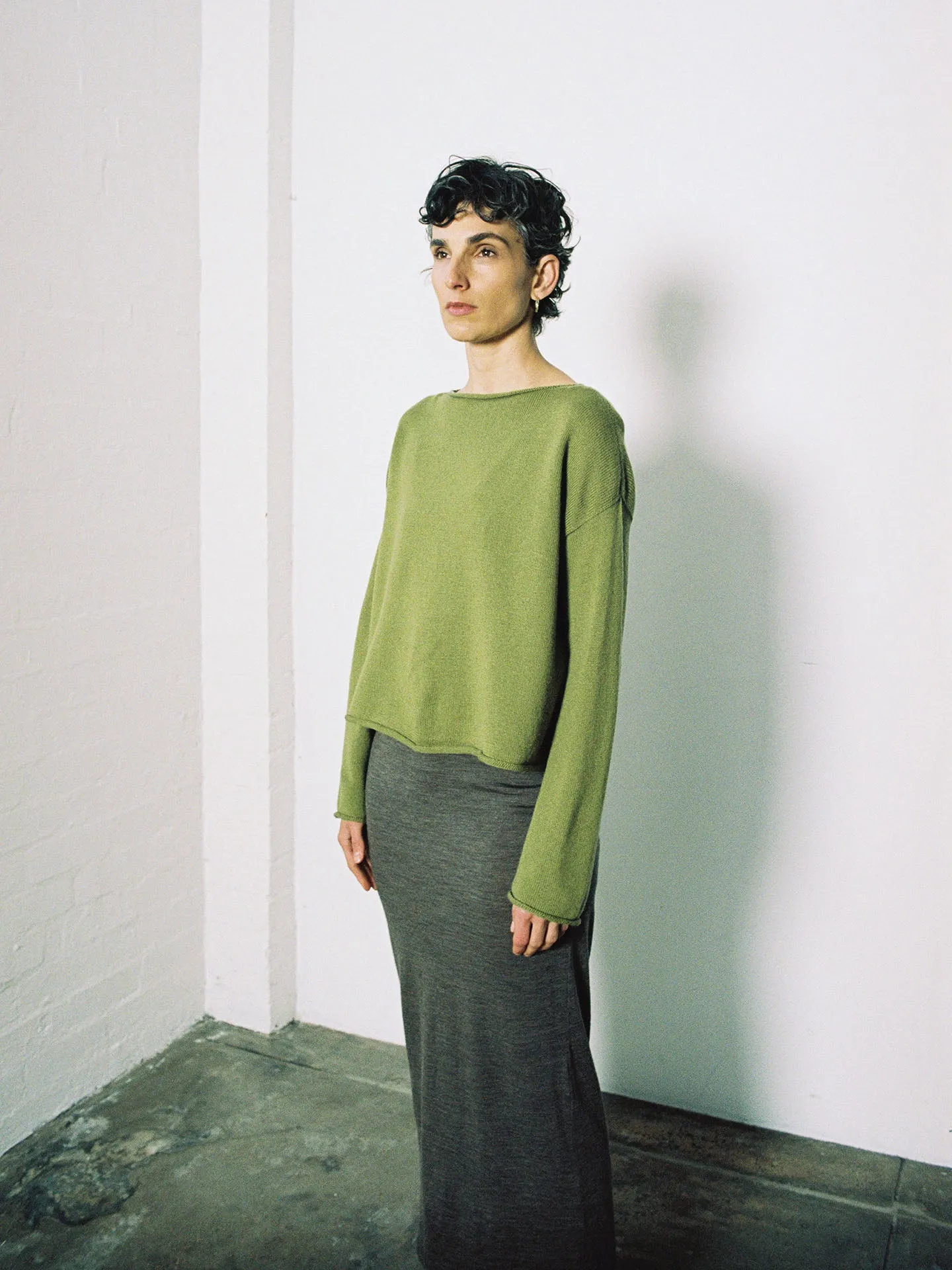 Doll's Reversible Cardigan – Peridot Green