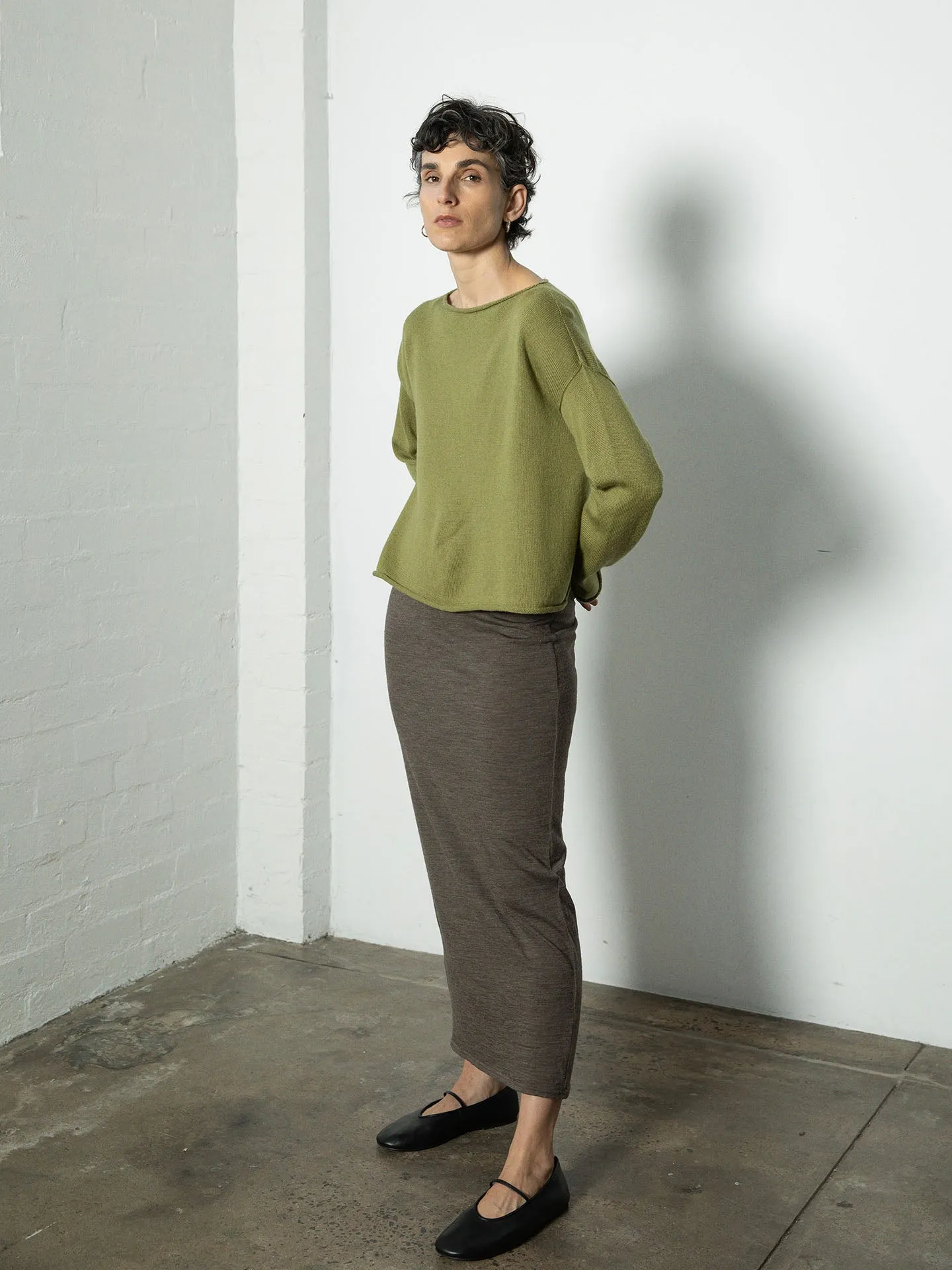 Doll's Reversible Cardigan – Peridot Green