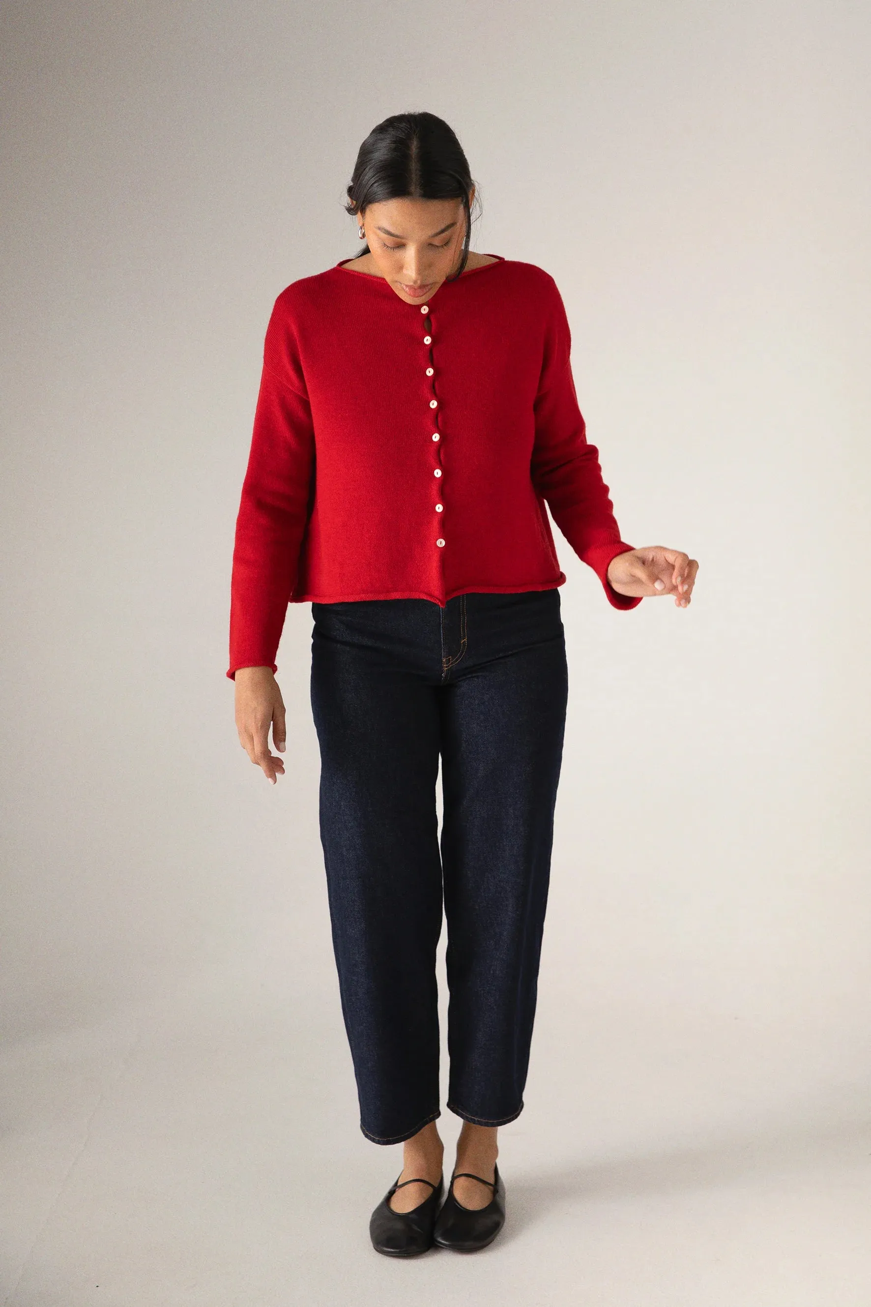 DOLL'S REVERSIBLE CARDIGAN