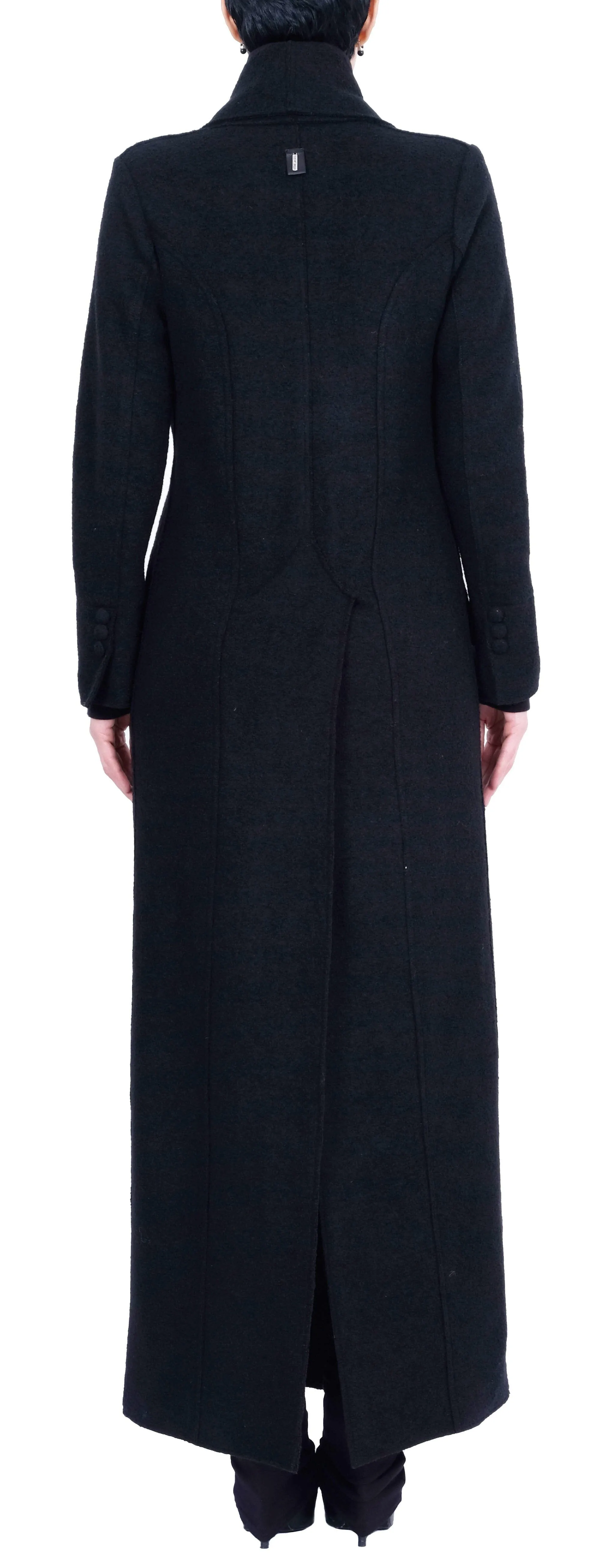 Double Breasted Long Military Style Coat