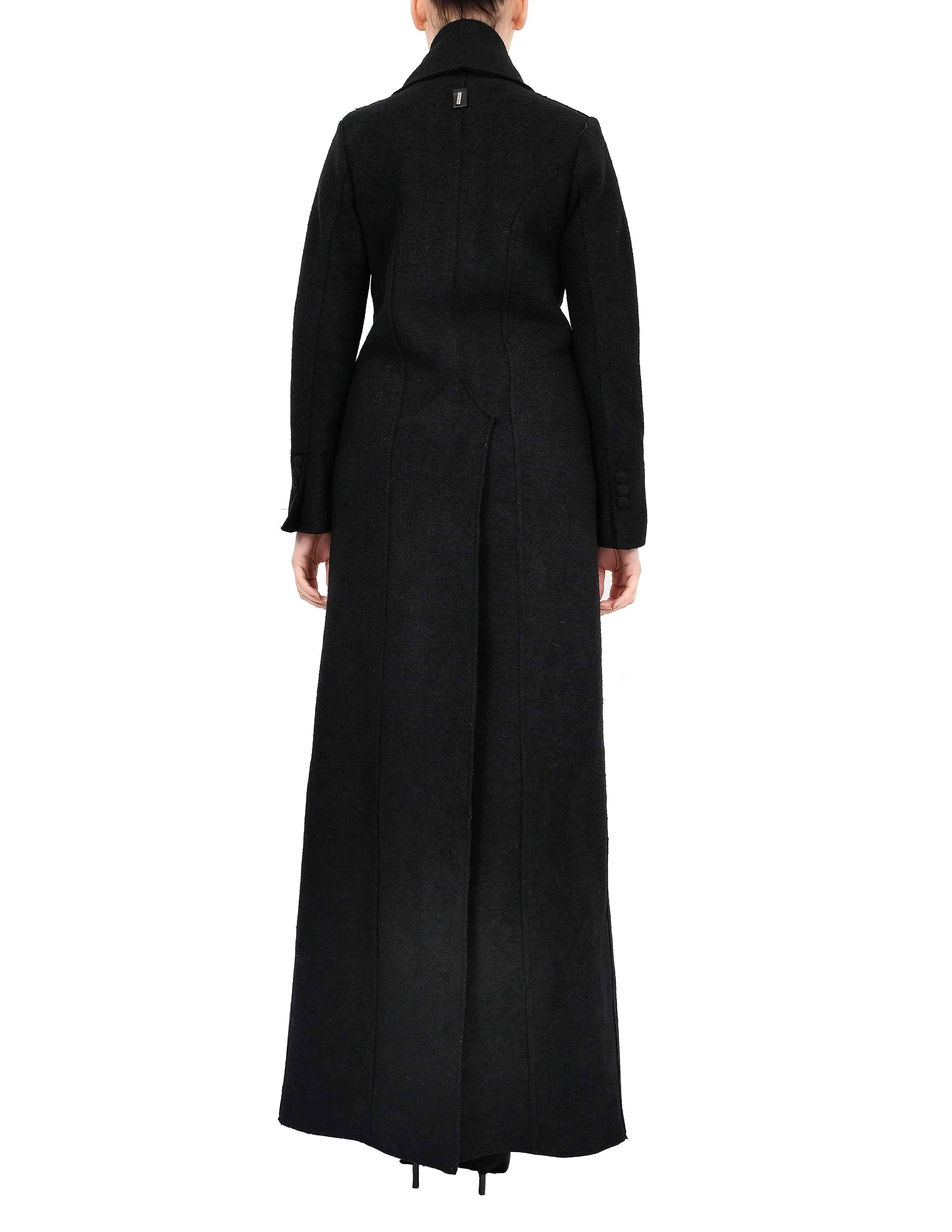 Double Breasted Long Military Style Coat