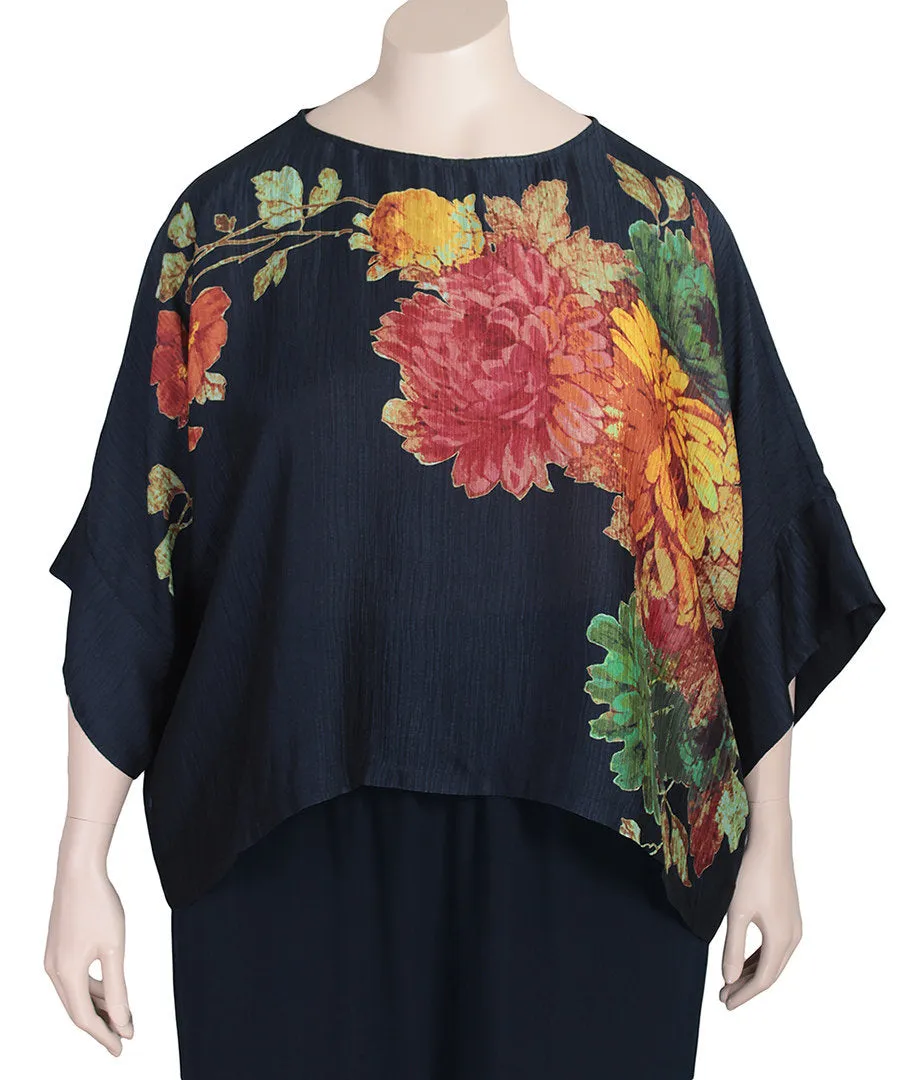 Dressori Silk Jacquard Cropped Top