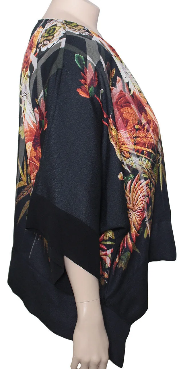 Dressori Silk Print Crop Jacket