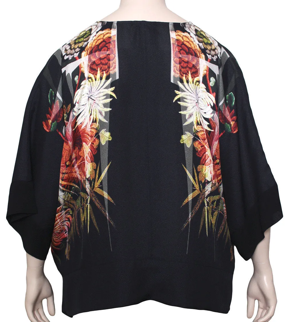 Dressori Silk Print Crop Jacket