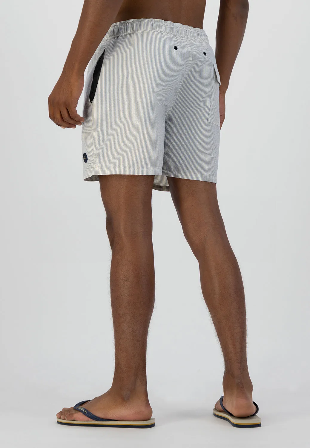 DSTREZZED SEERSUCKER STRIPE SWIMSHORTS 521260