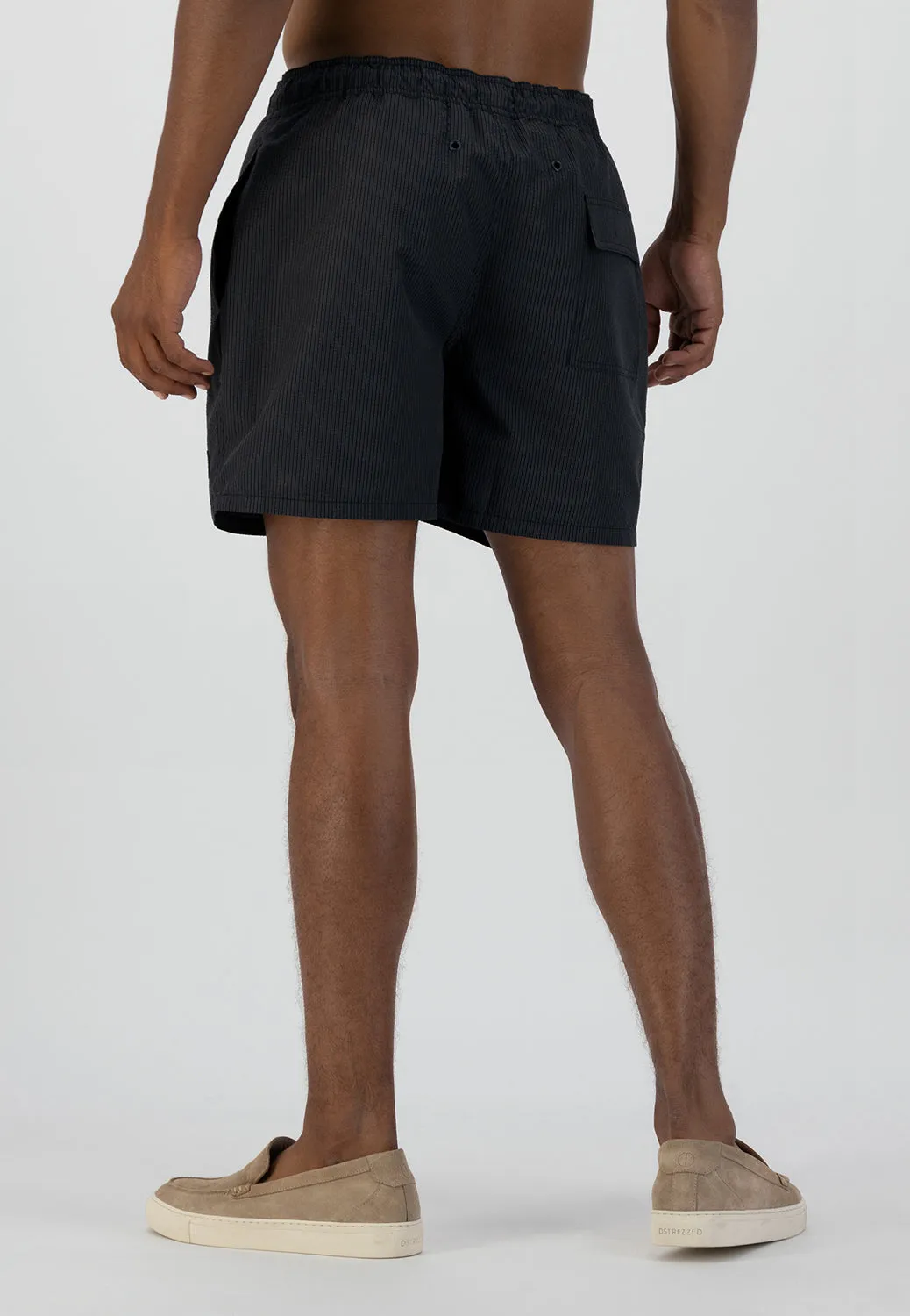 DSTREZZED SEERSUCKER STRIPE SWIMSHORTS 521260