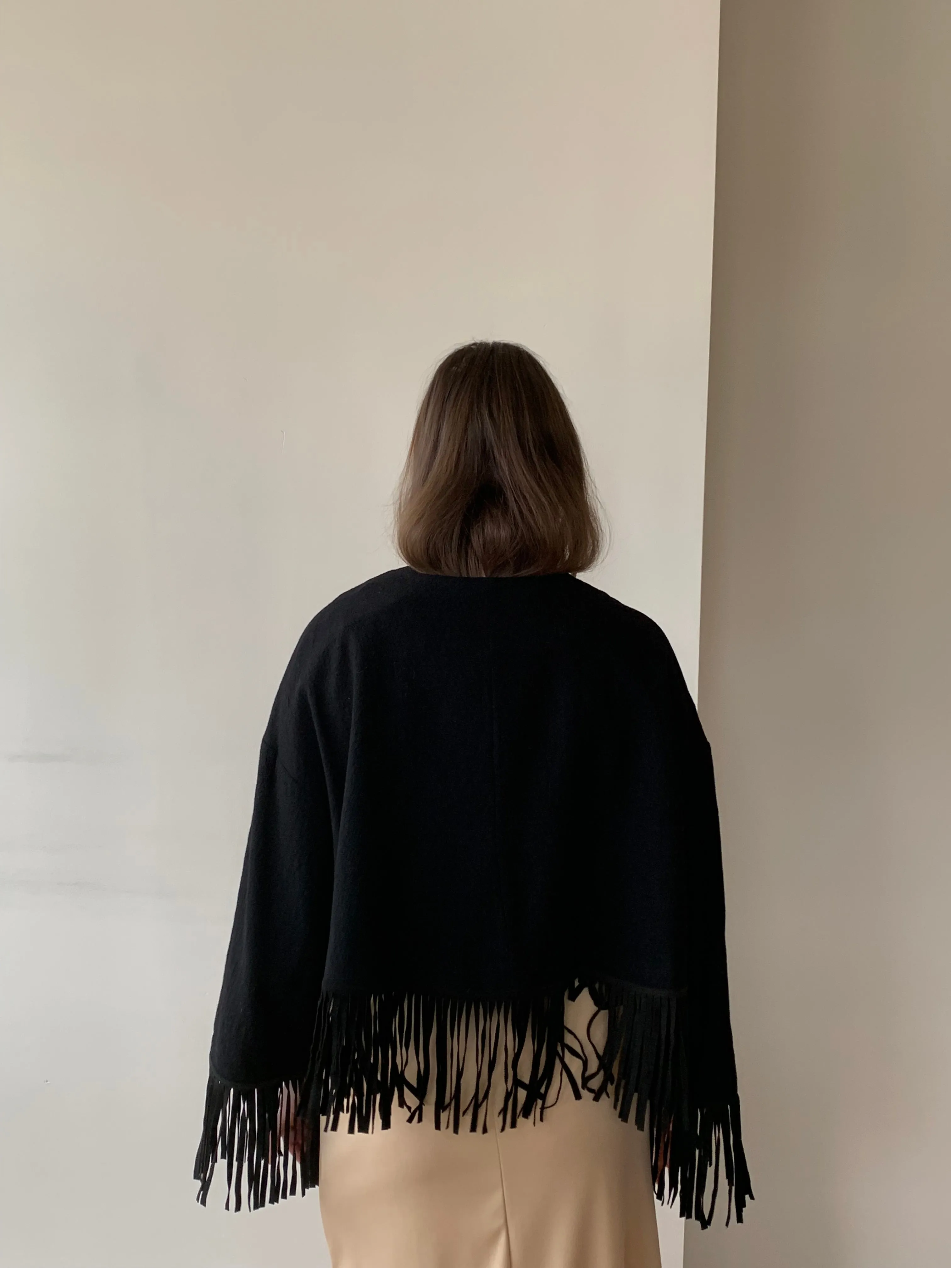 DVF wool fringe jacket
