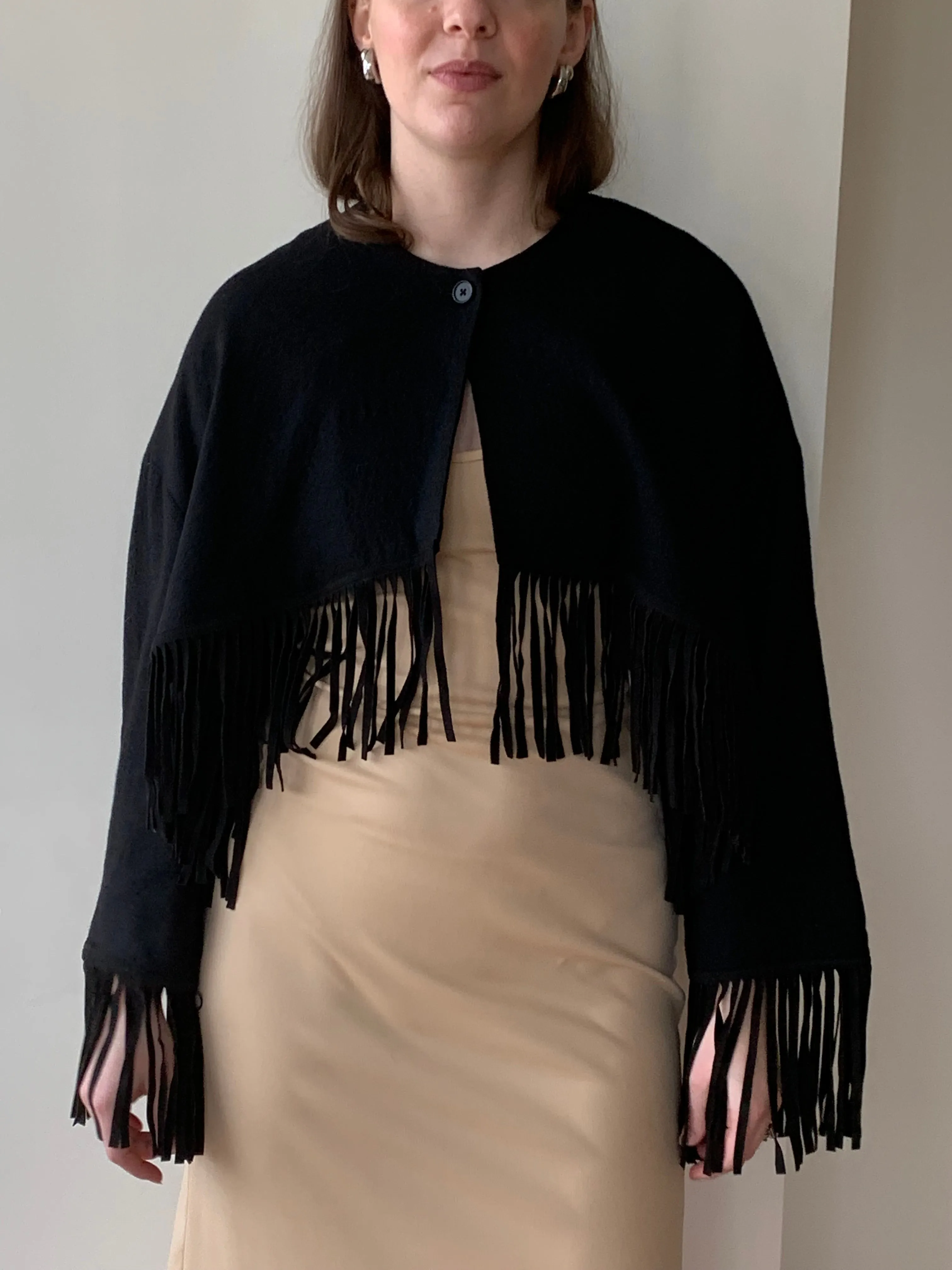 DVF wool fringe jacket