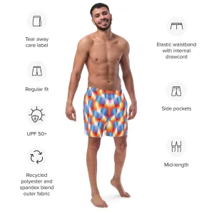 Eco-Friendly Abstract Swim Shorts for Festivals