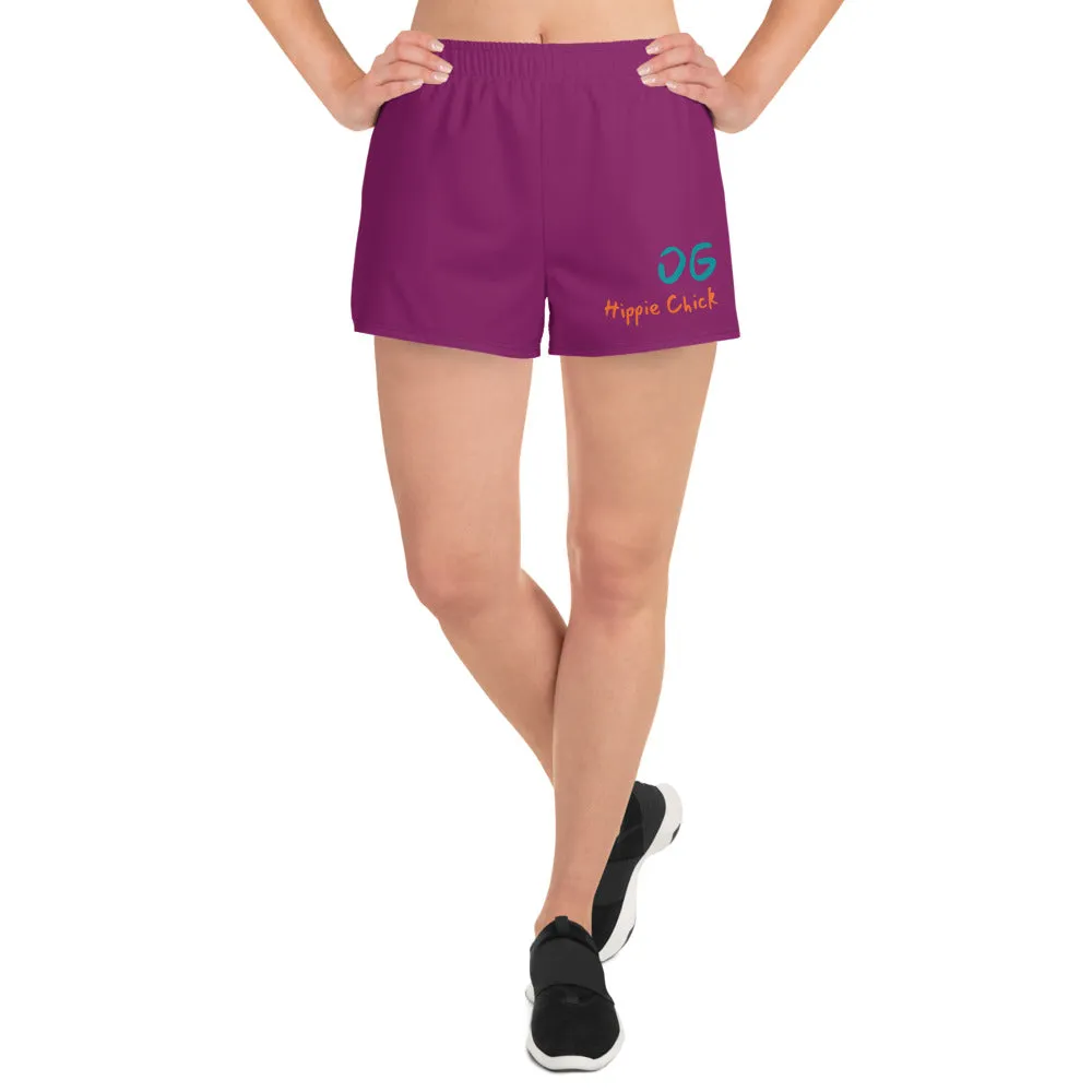 Eggplant Women's Athletic Shorts