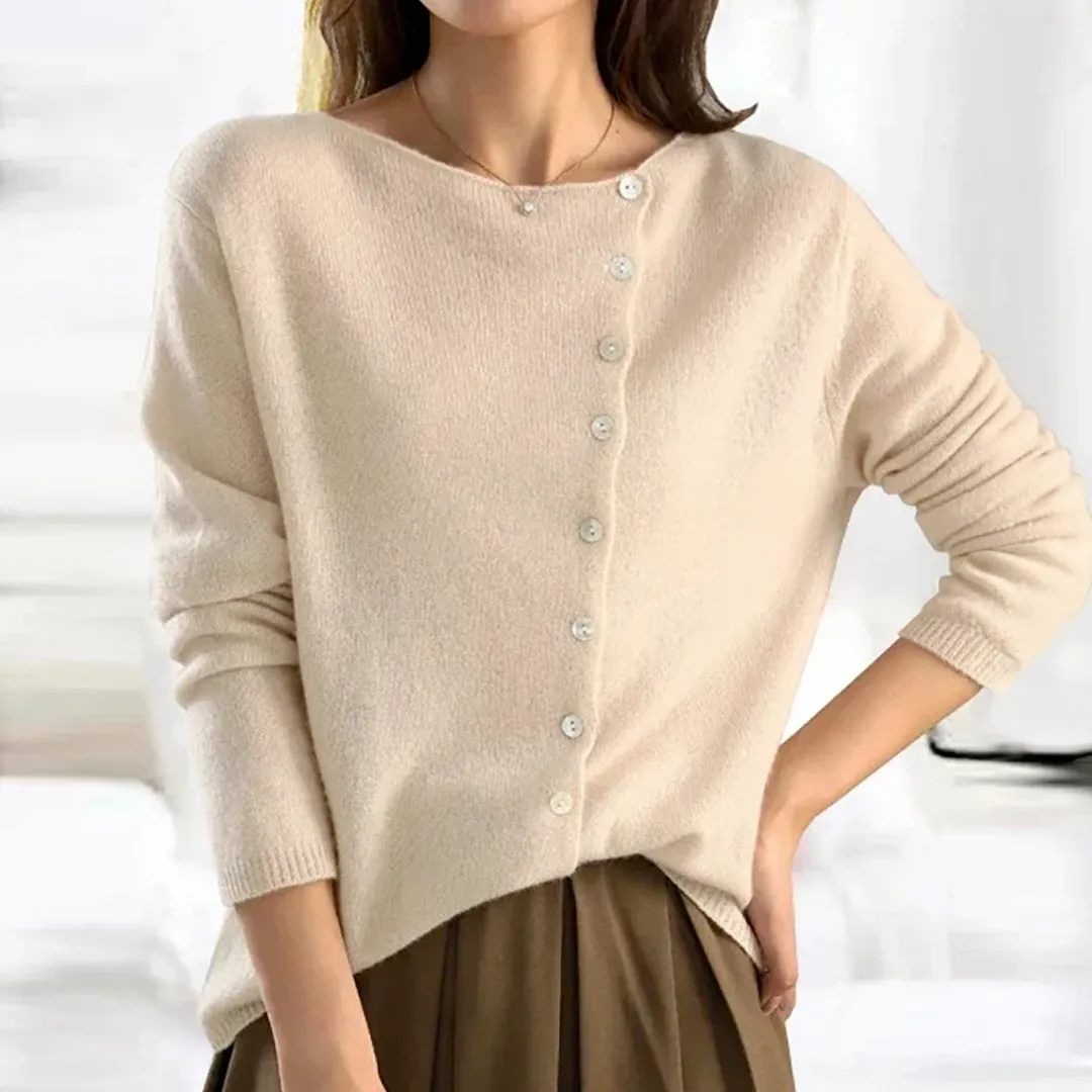 Elegant wool cardigan | Warm - Chic - Soft