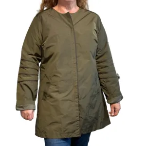 Elizabeth Roberts Army Green Rain Coat New with Tags Size XL Water Resistant