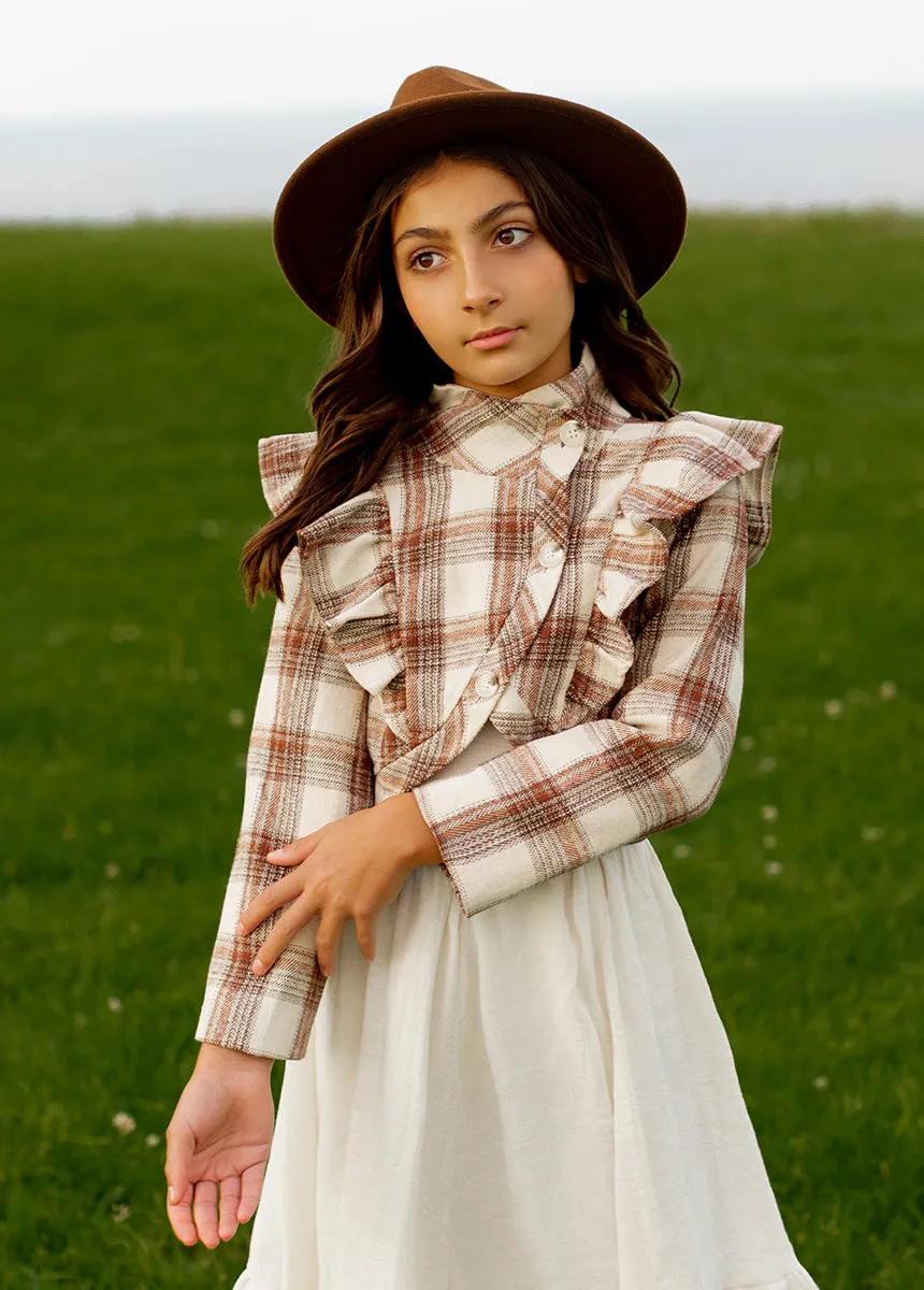 Ellery Jacket in Ecru Plaid