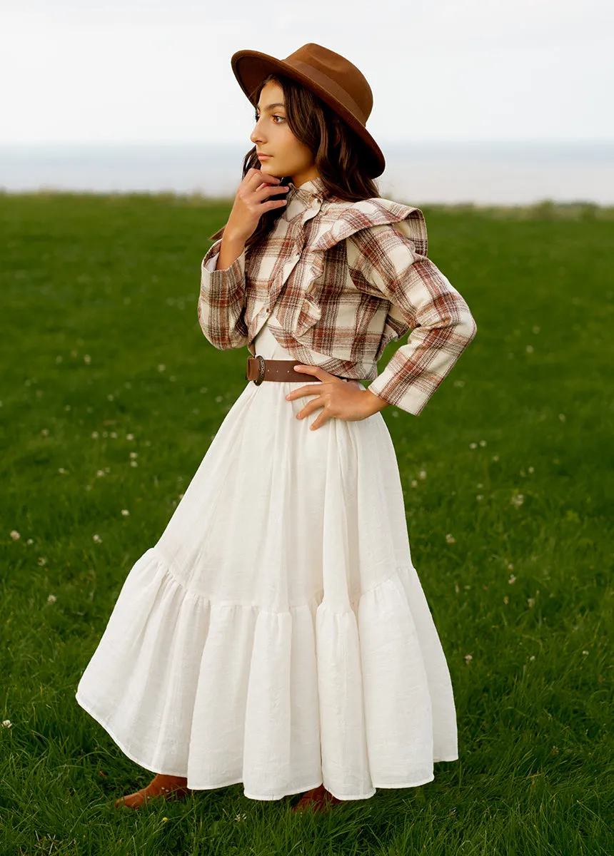 Ellery Jacket in Ecru Plaid