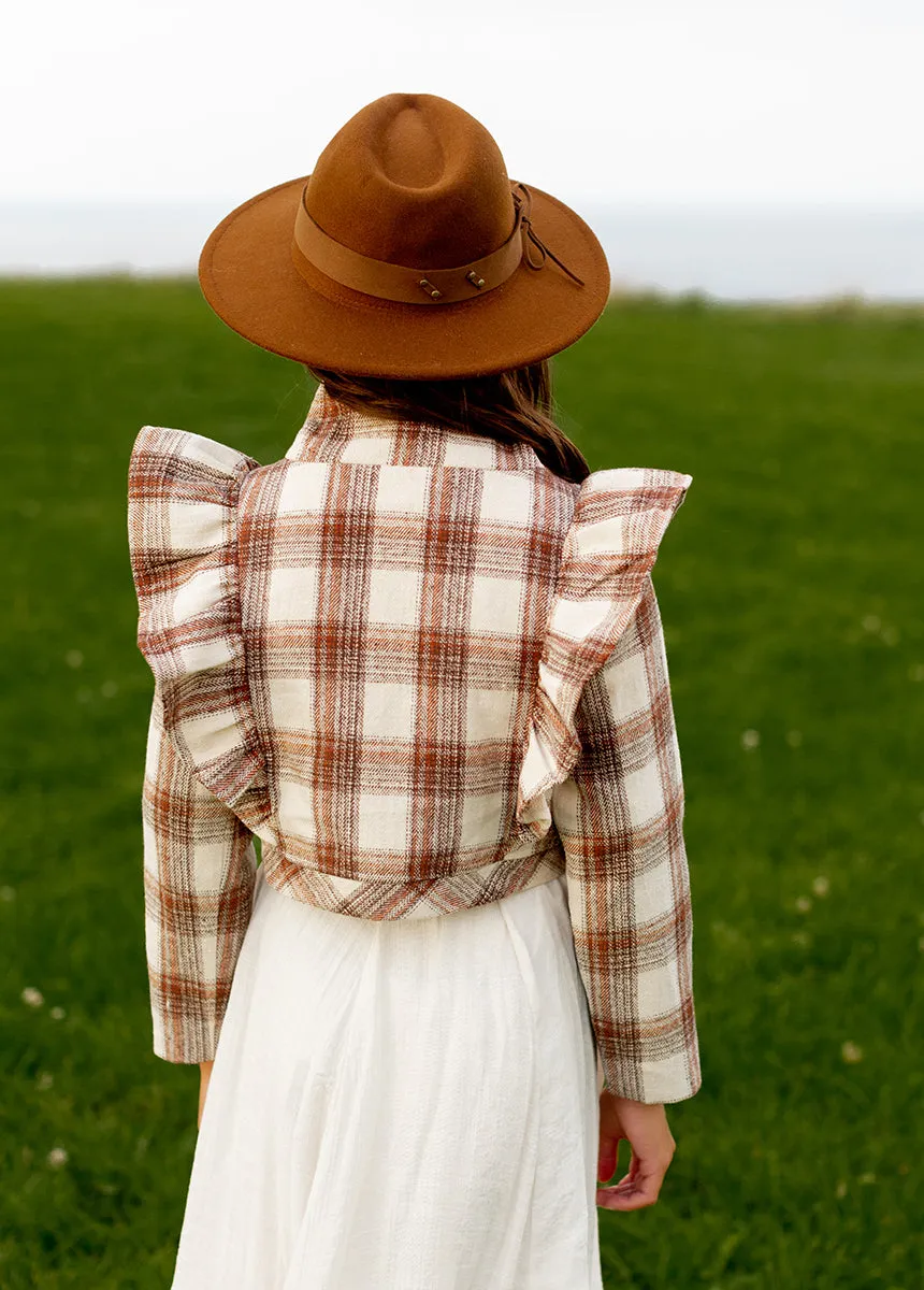 Ellery Jacket in Ecru Plaid
