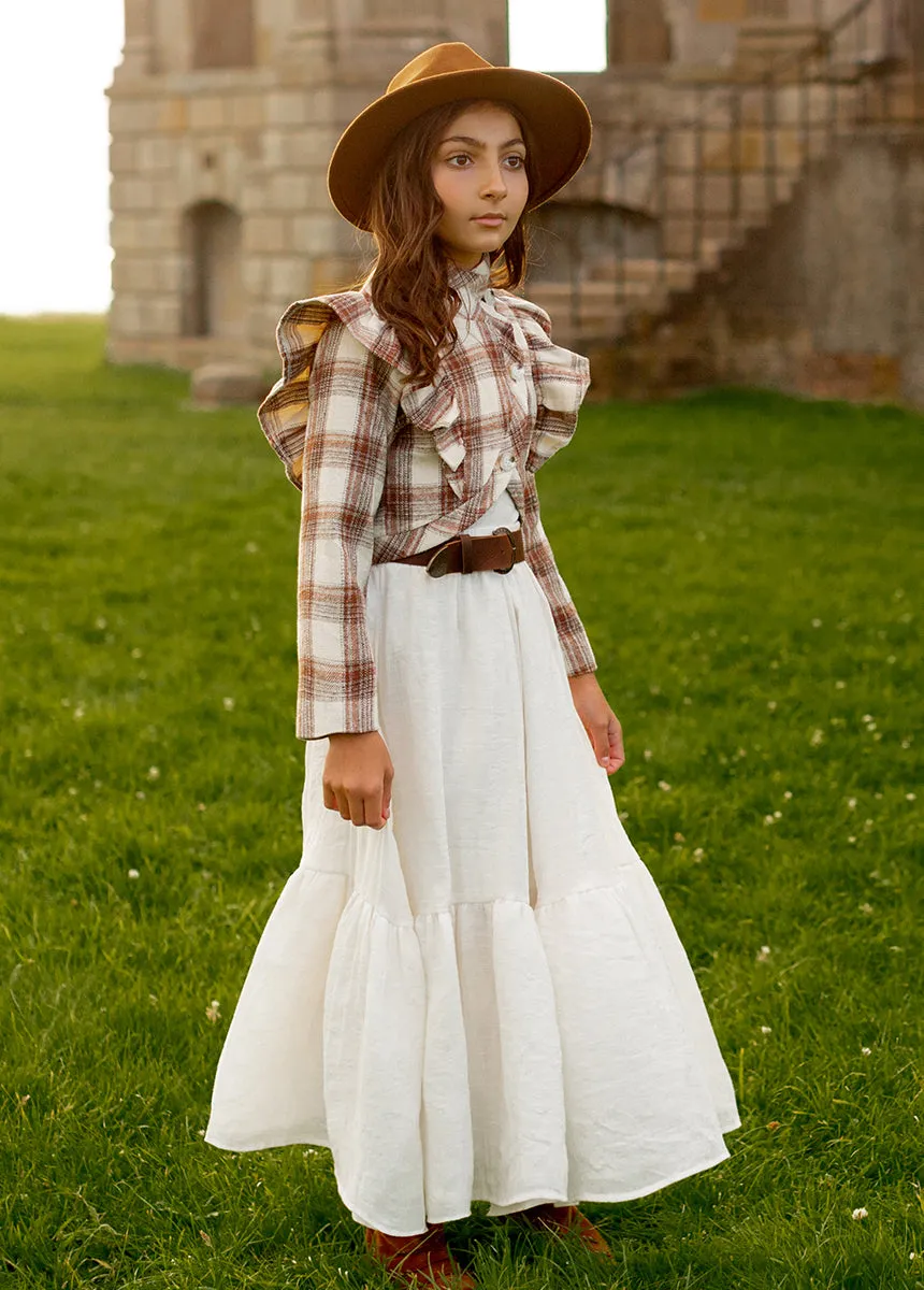 Ellery Jacket in Ecru Plaid